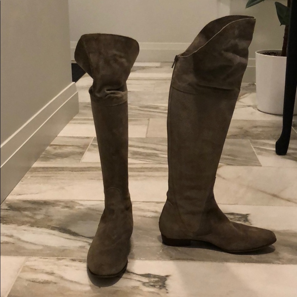 Casini Italian Suede Over the Knee Boots